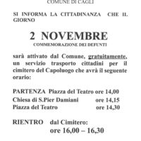 2 Novembre commemorazione defunti