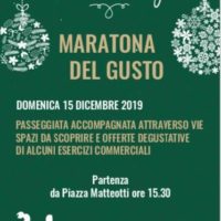 MARATONA DEL GUSTO, 15 DICEMBRE 2019